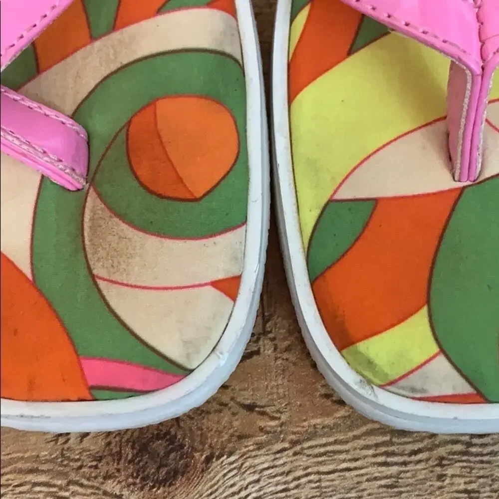 𝅺Coconuts by Matisse Pink Retro Mod Flip Flop Sandals Size 9 9.5